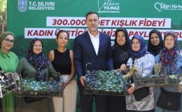 Kadın üreticilere 300.000 adet fide