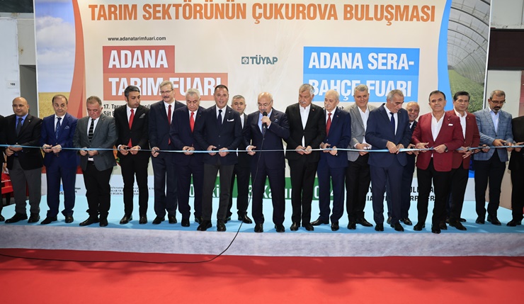 17. Uluslararası Adana Tarım-Sera ve Bahçe Fuarı açıldı