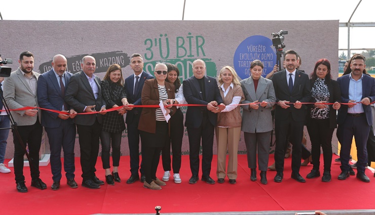 Ekolojik demo tarım alanı törenle açıldı