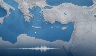 Akdeniz’de 4,3 büyüklüğünde deprem oldu