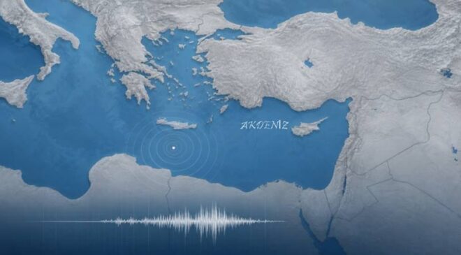 Akdeniz’de 4,3 büyüklüğünde deprem oldu