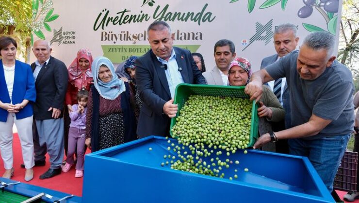 Adana Anakent Belediyesi’nden zeytin üreticisine destek